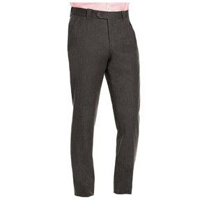 New For Bloomingdales Wool Blend Tailored Fit Flat Front Charcoal Pants 36 x 32